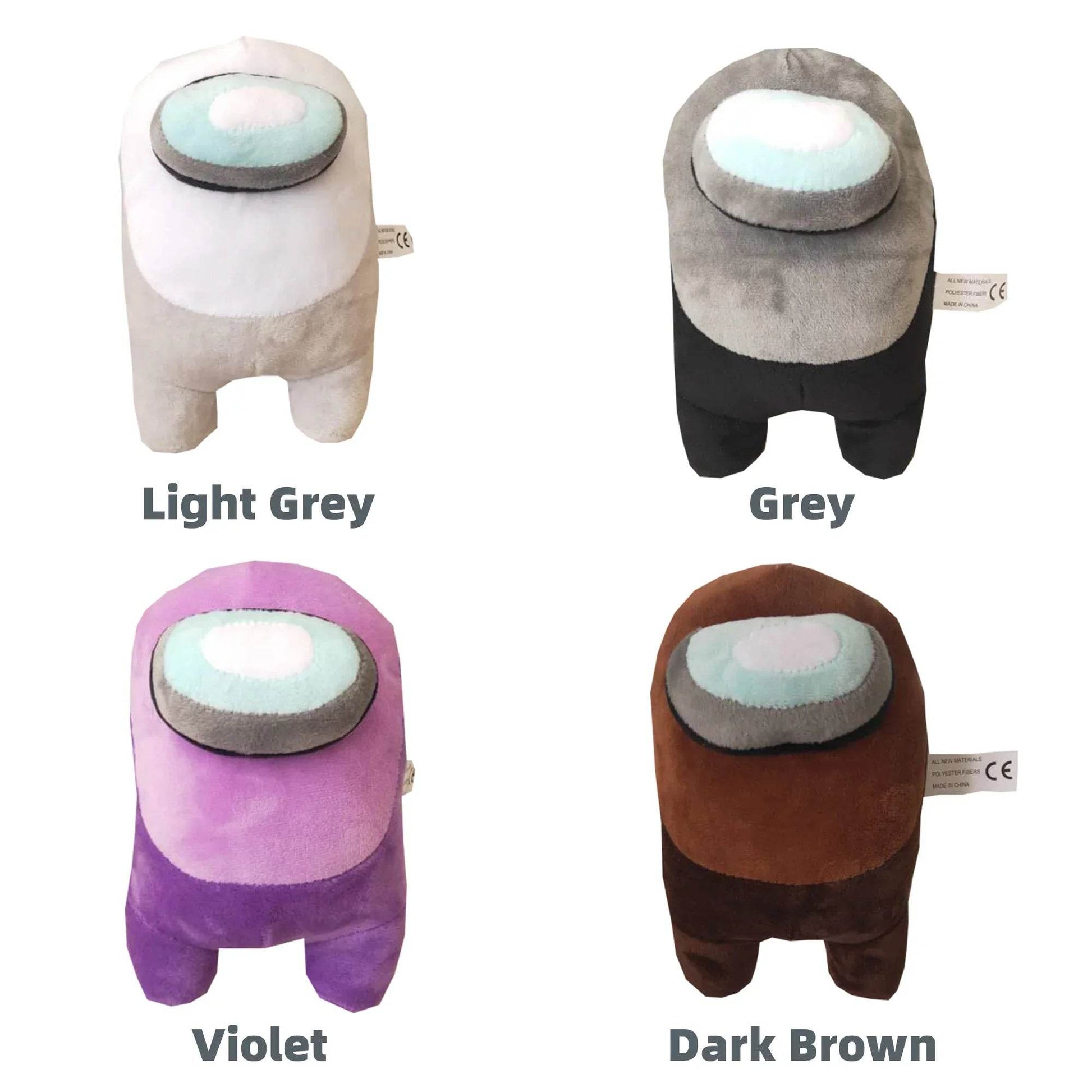 Among Us Cute Plush Stuffed Collectible toys (Brown) kawaii Video Game Characters - 