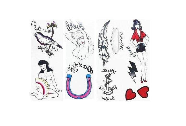 Amy Winehouse Tattoo and Wig Set - 