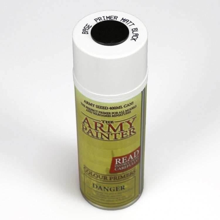 Army Painter Base Primer: Matte Black Undercoat - 