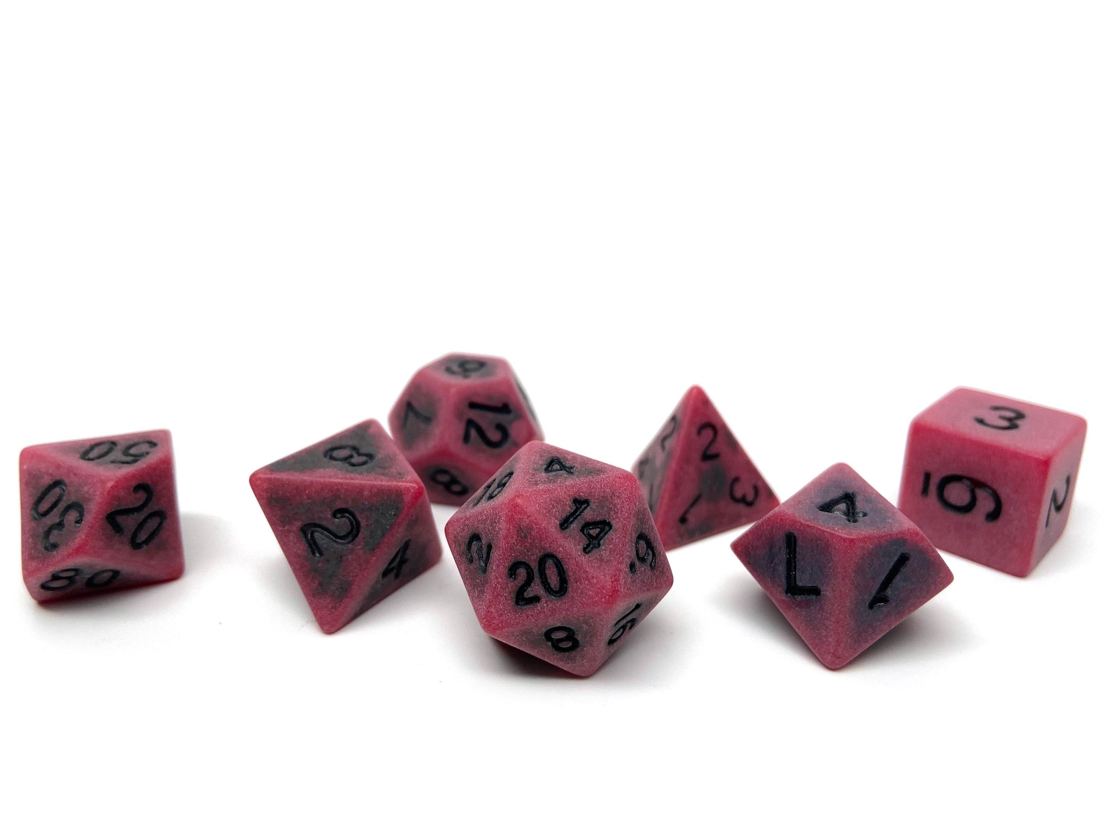 Ancient Brimstone Dice Collection - 7 Piece Set - Role-Players
