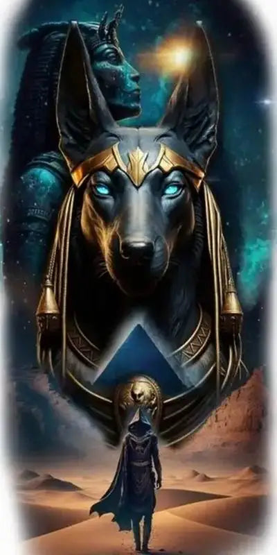 Ancient Egyptian  Anubis do-it-yourself diamond painting