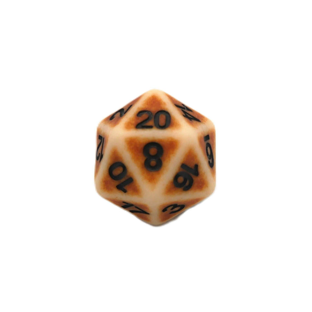 Ancient Bone - 7 Piece DnD Dice Set | Acrylic RPG Gaming Dice - 