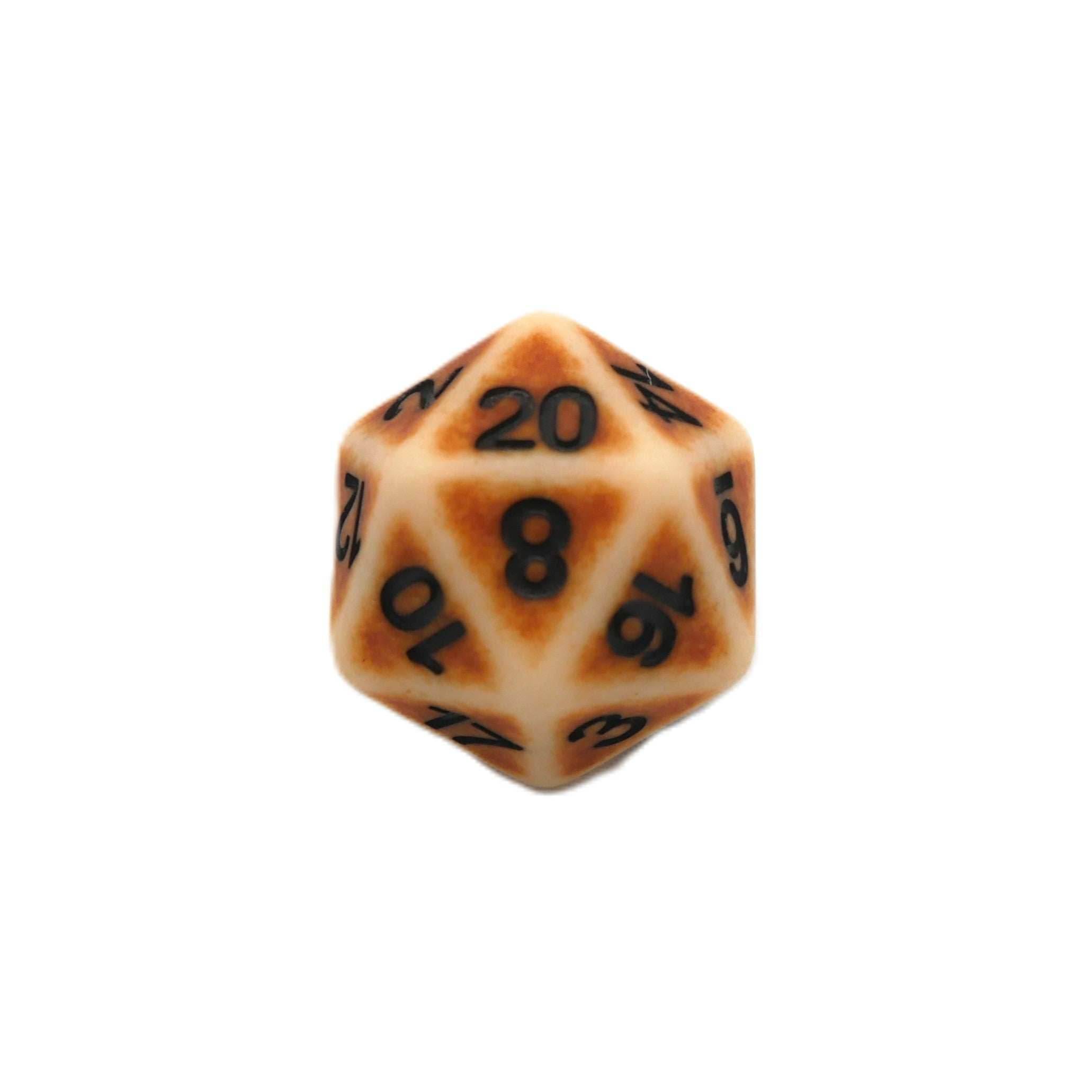 Ancient Bone - 7 Piece DnD Dice Set | Acrylic RPG Gaming Dice - 