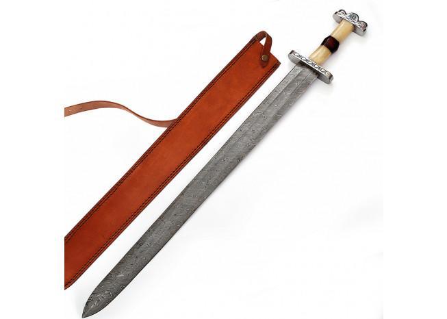 Anglo Saxon No Mans Land Damascus Battle Sword-0
