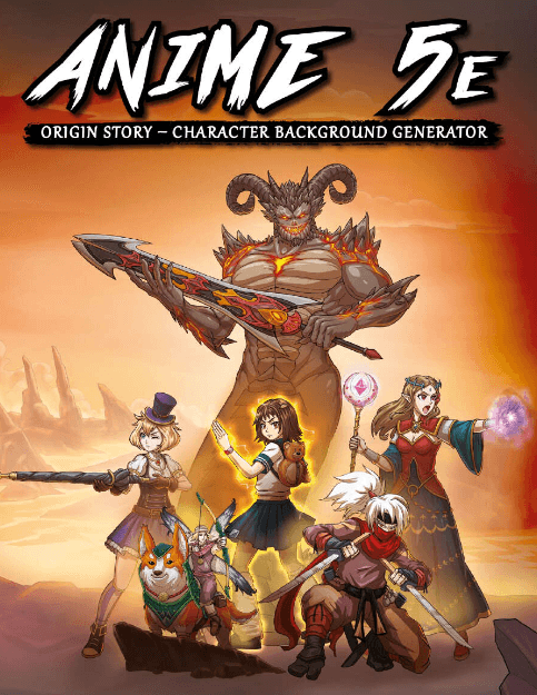 Anime 5E Origin Story - Character Background Generator - 