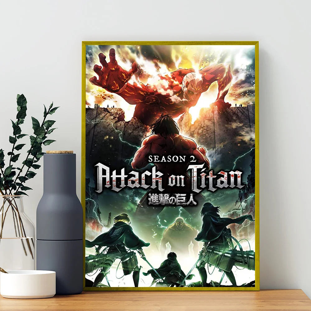 Anime A-Attack on Titans Poster Good Quality Prints and Posters HD Quality Poster Wall Art Painting Study Home Decor