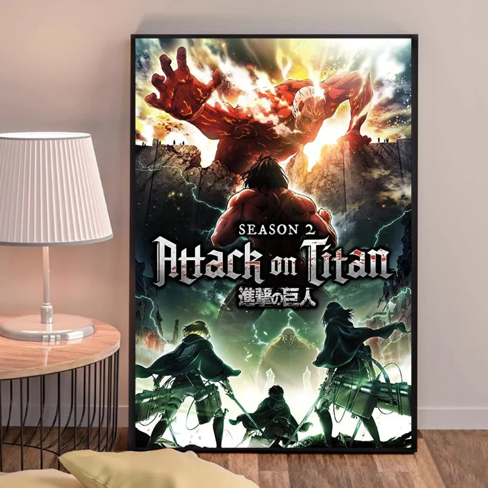 Anime A-Attack on Titans Poster Good Quality Prints and Posters HD Quality Poster Wall Art Painting Study Home Decor