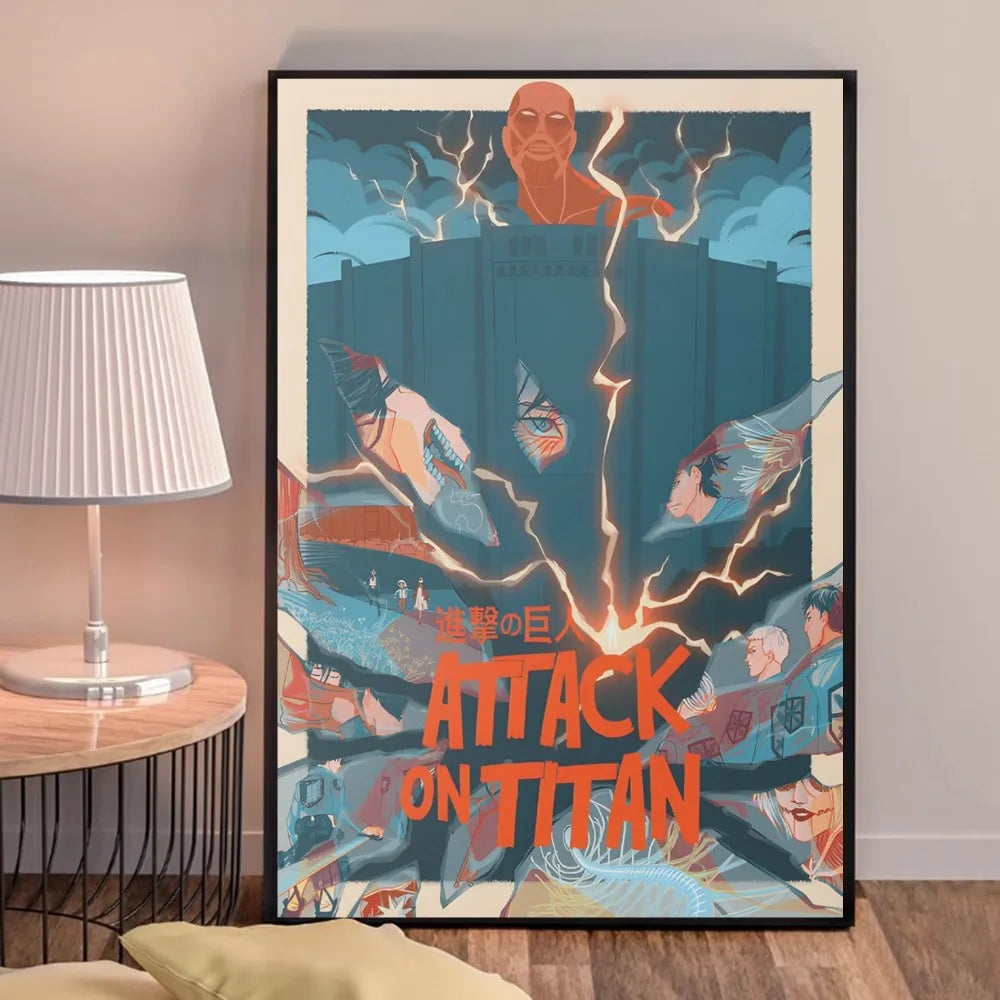 Anime A-Attack on Titans Poster Good Quality Prints and Posters HD Quality Poster Wall Art Painting Study Home Decor