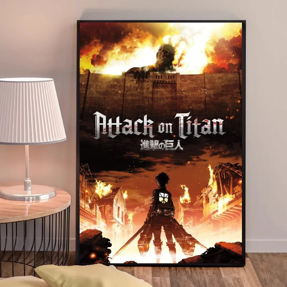 Anime A-Attack on Titans Poster Good Quality Prints and Posters HD Quality Poster Wall Art Painting Study Home Decor