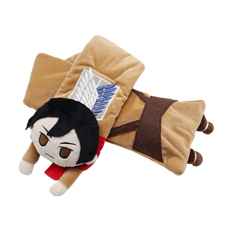 Anime Attack on Titan Cosplay Winter Fine Goods Keep Warm Neckerchief Comfort Cartoon Withstand The Cold Couple Scarf Xmas Gift