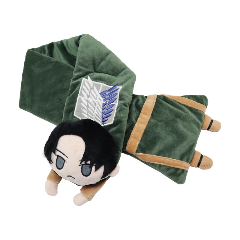 Anime Attack on Titan Cosplay Winter Fine Goods Keep Warm Neckerchief Comfort Cartoon Withstand The Cold Couple Scarf Xmas Gift