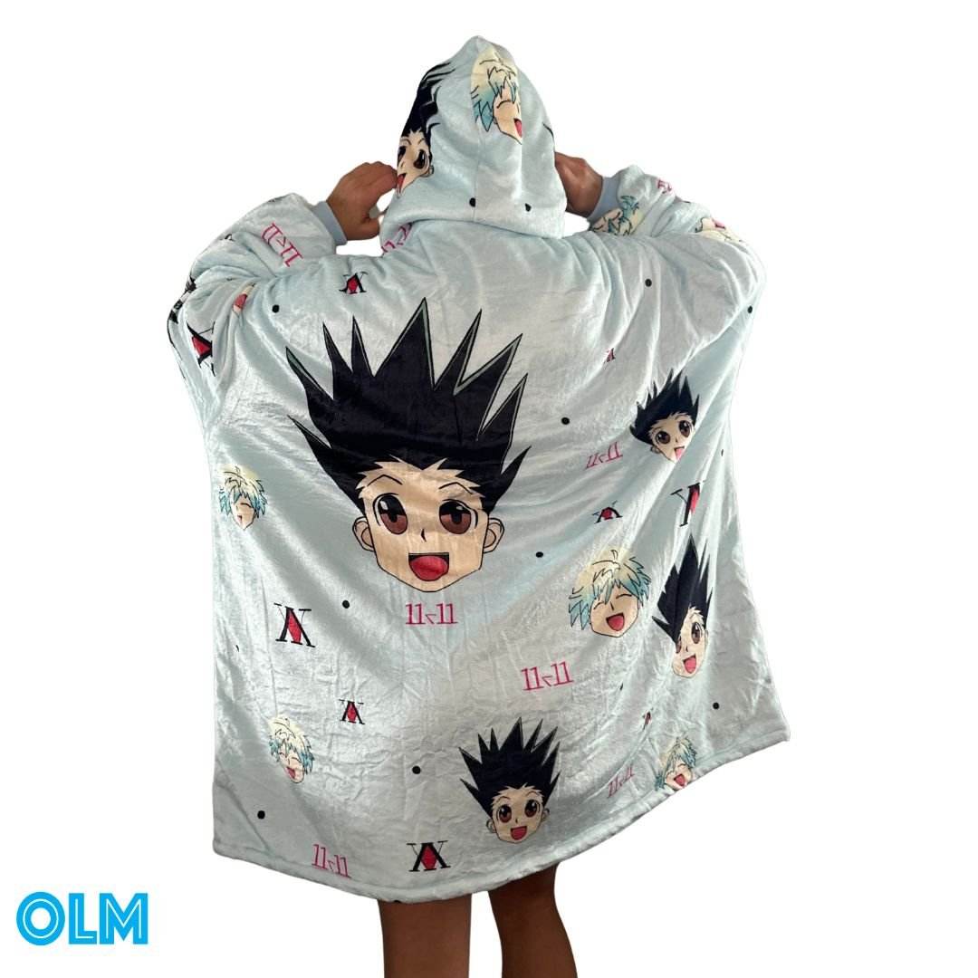 Hunter x Hunter Wearable Blanket Hoodie for Kids & Adults - adult