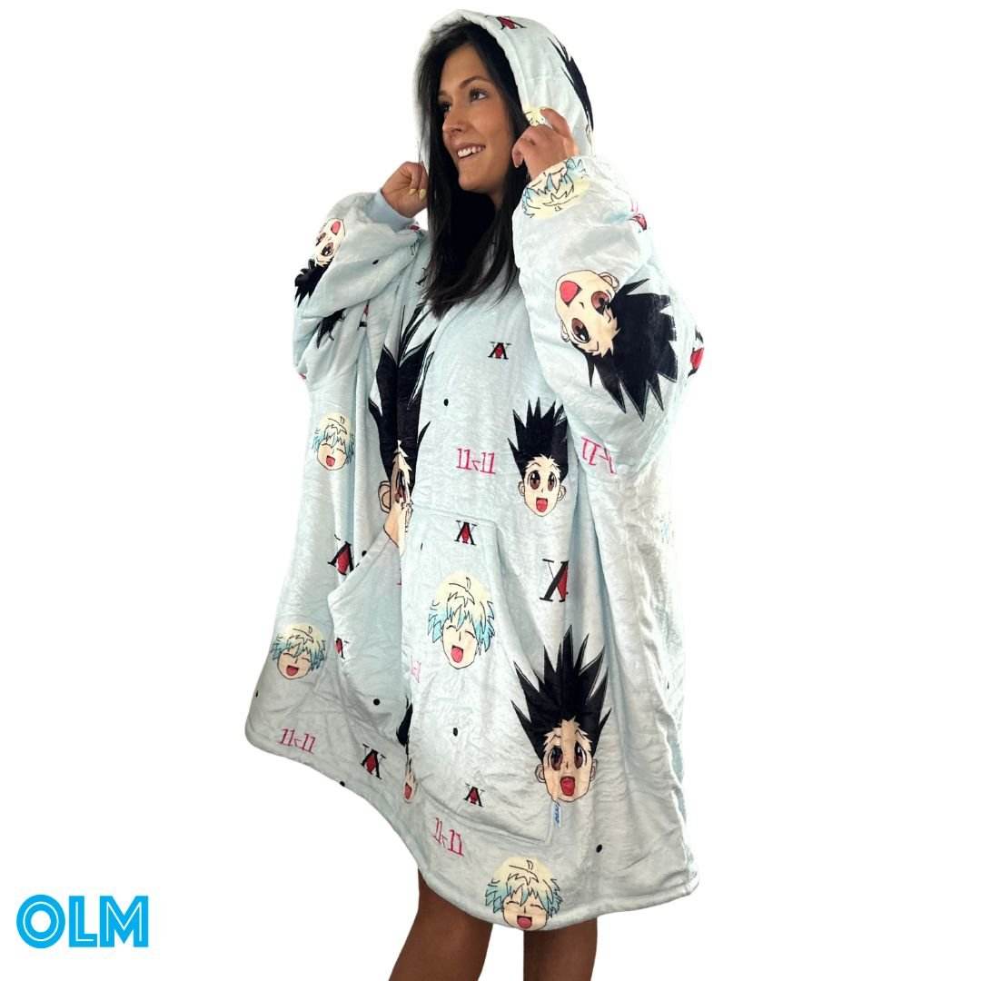 Hunter x Hunter Wearable Blanket Hoodie for Kids & Adults - adult