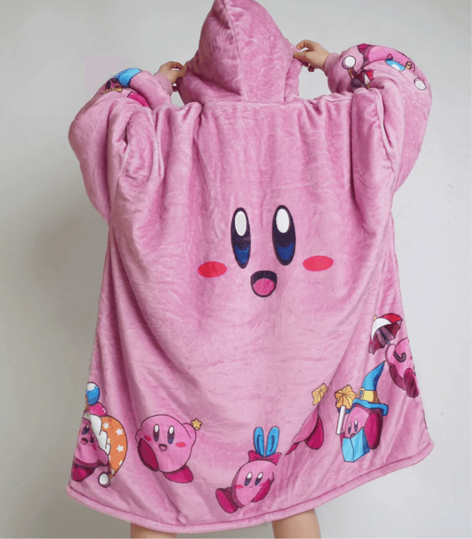 Kirby Wearable Blanket Hoodie for Kids & Adults | OLM Toys - Adult size
