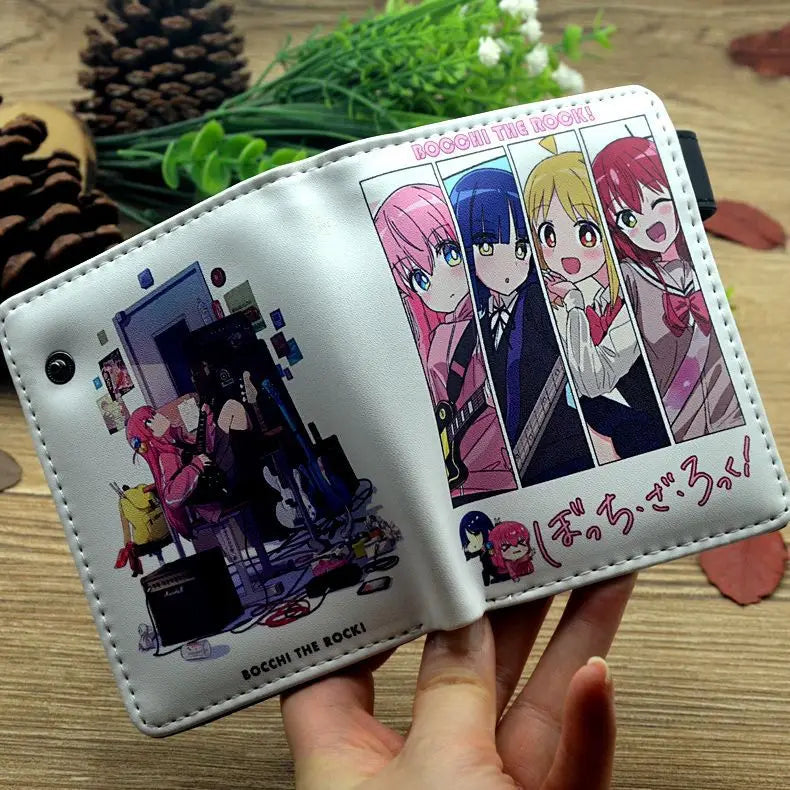 Anime Bocchi The Rock Gotoh Hitori Short Wallets Cute Ijichi Nijika Purse with Coin Pockets