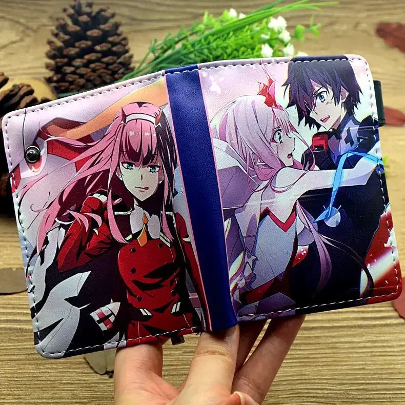 Anime Chainsaw Man Pochita Makima PU Wallet Short Folding Purse with Coin Pocket