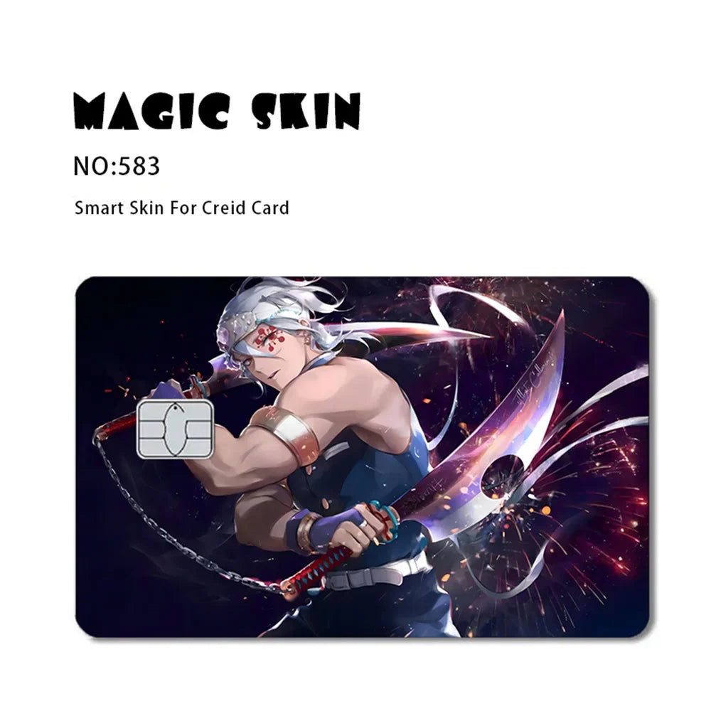 Anime Credit Card Skin Stickers – Pokémon, Yu-Gi-Oh & Bulk Options