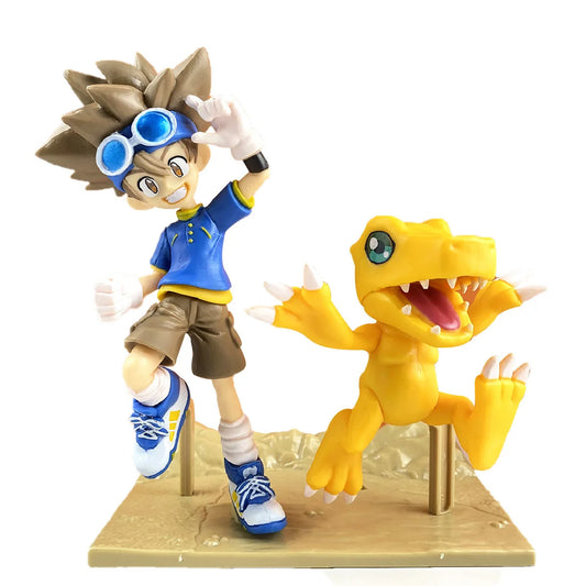 Anime Digimon Adventure Figure Yagami Taichi Ishida Yamato Yagami Hikari Takaishi Takeru Action Model PVC Decorations Toys Gifts