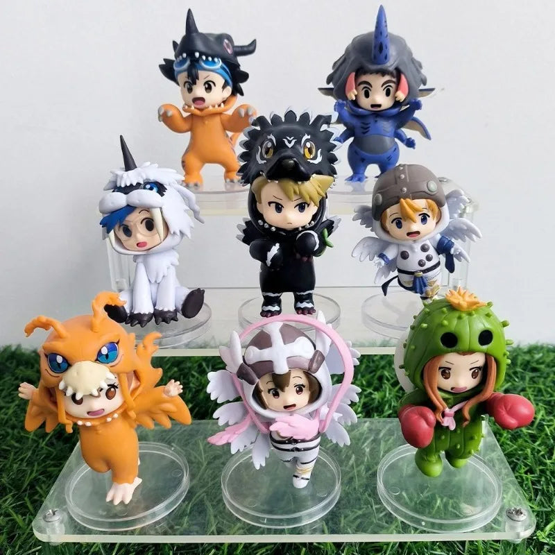 Anime Digimon Adventure Garurumon V-beast Cute Cosplay Action Figure Model Desktop Decoration Ornament Children's Toy Gift