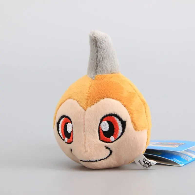 Anime Digimon Adventure Unicorn Koromon Plush Pendant Stuffed Soft Dolls Cute Small Keychain 4" 10 CM