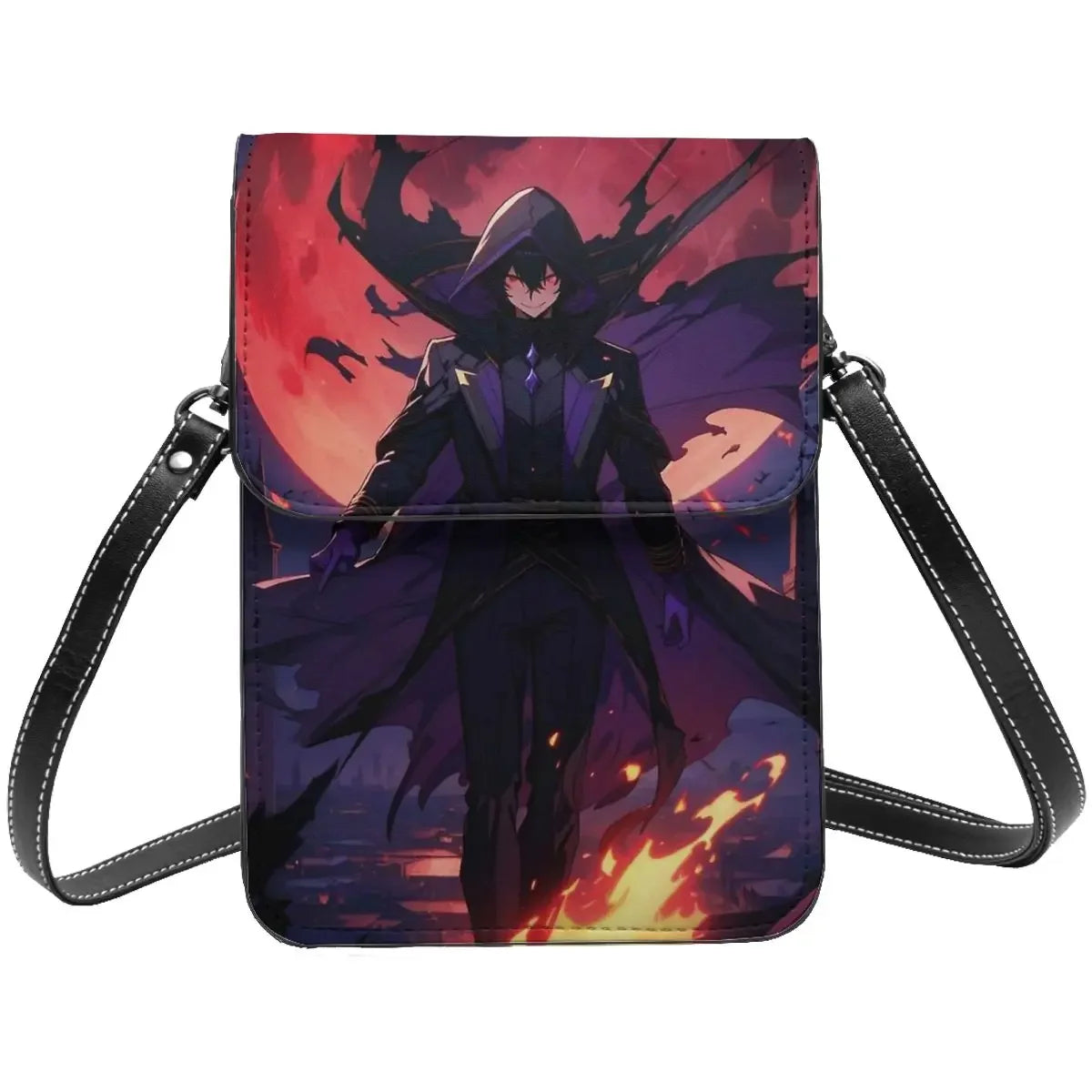 Anime Eminence In Shadow Crossbody Wallet Cell Phone Bag Shoulder Bag Cell Phone Purse Adjustable Strap