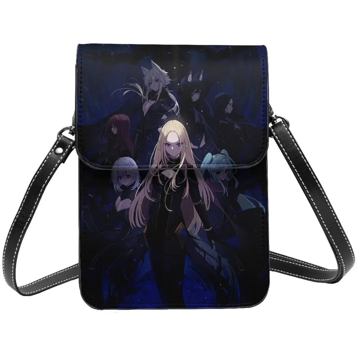 Anime Eminence In Shadow Crossbody Wallet Cell Phone Bag Shoulder Bag Cell Phone Purse Adjustable Strap