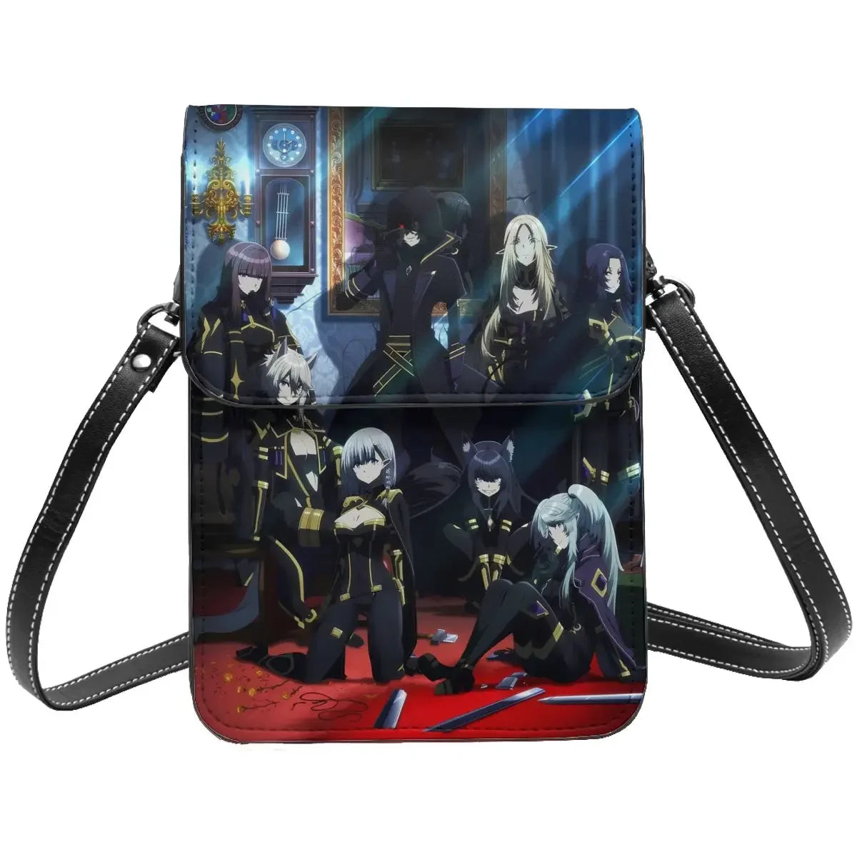 Anime Eminence In Shadow Crossbody Wallet Cell Phone Bag Shoulder Bag Cell Phone Purse Adjustable Strap