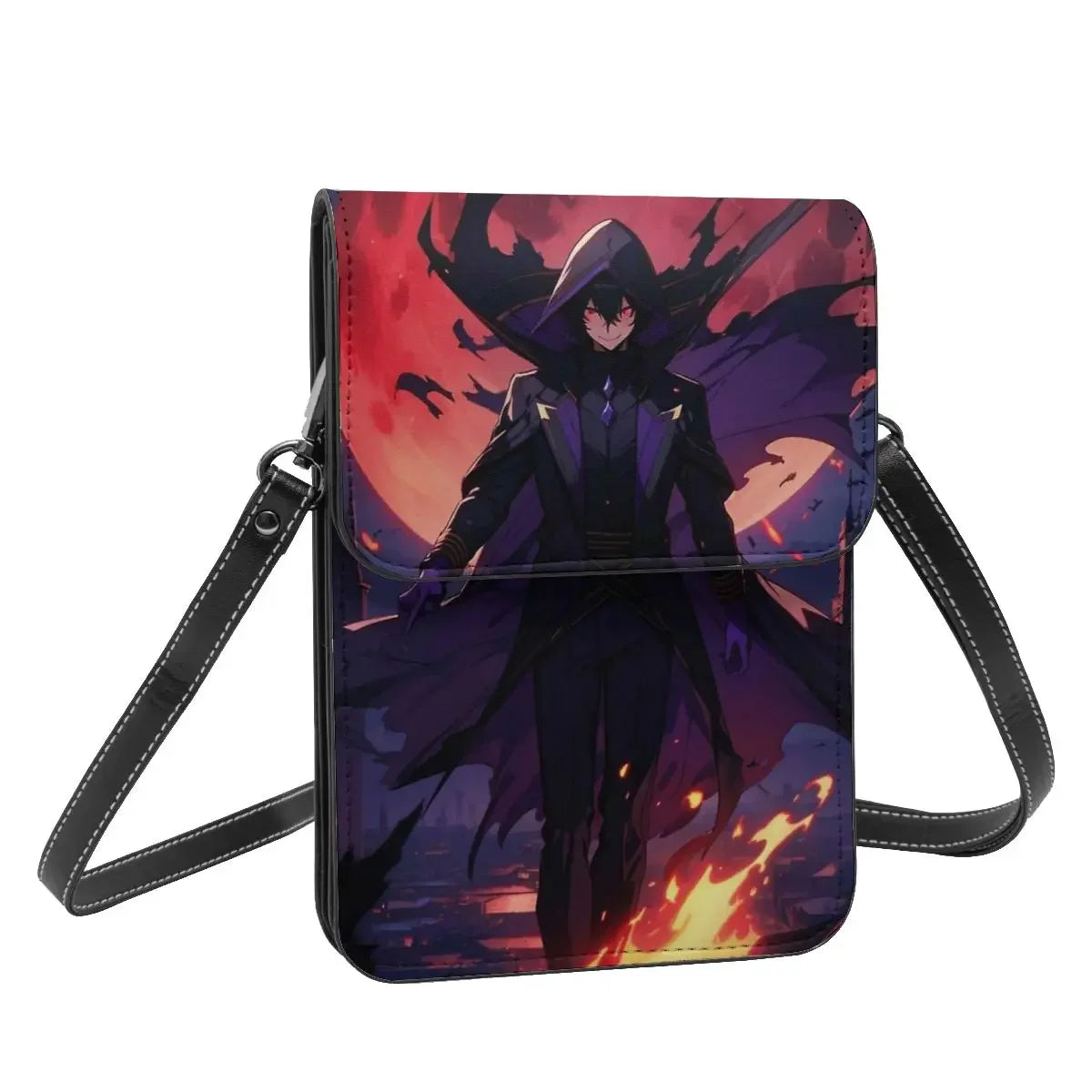 Anime Eminence In Shadow Crossbody Wallet Cell Phone Bag Shoulder Bag Cell Phone Purse Adjustable Strap