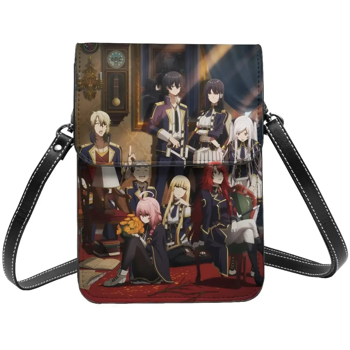 Anime Eminence In Shadow Crossbody Wallet Cell Phone Bag Shoulder Bag Cell Phone Purse Adjustable Strap