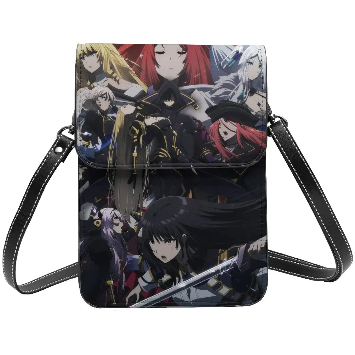 Anime Eminence In Shadow Crossbody Wallet Cell Phone Bag Shoulder Bag Cell Phone Purse Adjustable Strap