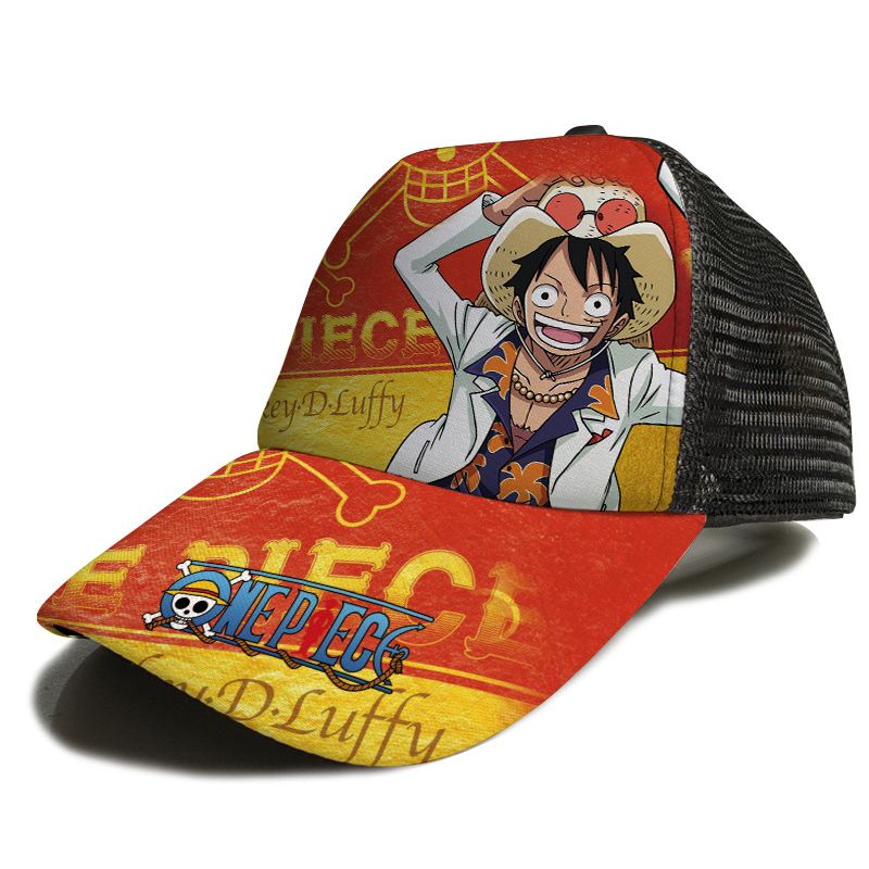 Anime Hat Naruto Luffy Demon Slayer Tanjiro Hat Student Men And Women Hip-hop Baseball Cap Sun Hat Trucker Hat