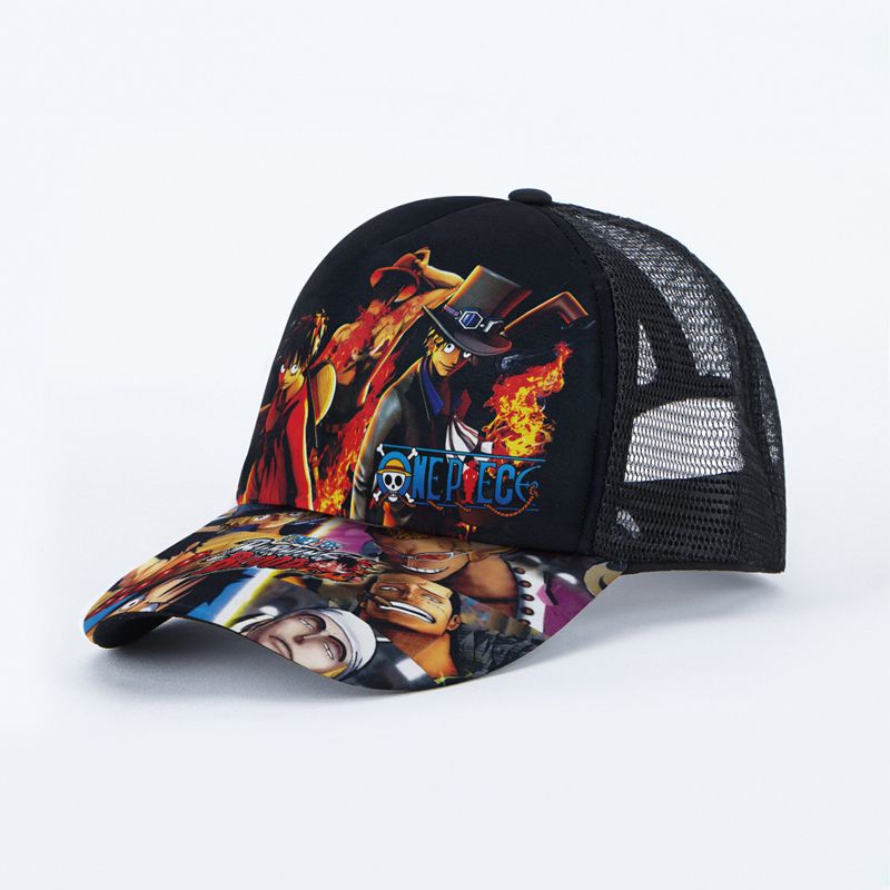 Anime Hat Naruto Luffy Demon Slayer Tanjiro Hat Student Men And Women Hip-hop Baseball Cap Sun Hat Trucker Hat