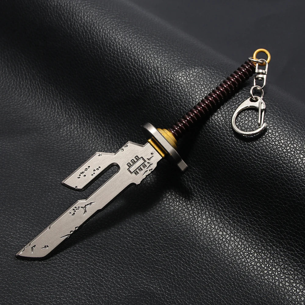 Anime Jujutsu Kaisen Keychain Nanami Kento Fushiguro Toji Weapon Model Pendant Keyring for Men Jewelry