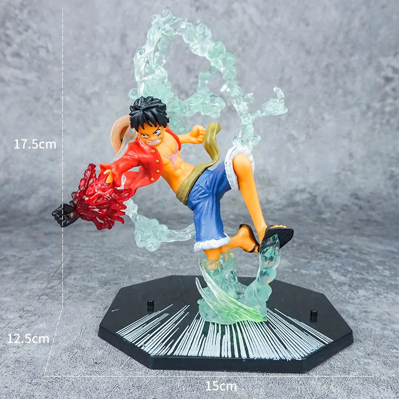 Anime Luffy One Piece Ornament Figurine birthday Cake Baking Decor Figure Statue Doll Ornament Collection PVC Model Toy Gift