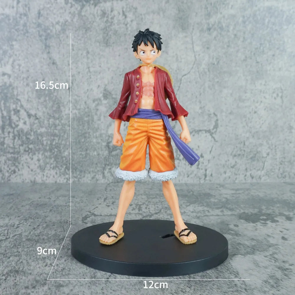 Anime Luffy One Piece Ornament Figurine birthday Cake Baking Decor Figure Statue Doll Ornament Collection PVC Model Toy Gift