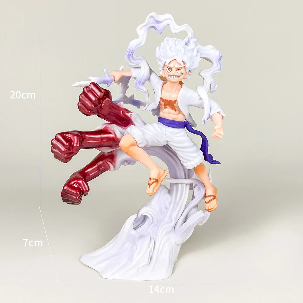 Anime Luffy One Piece Ornament Figurine birthday Cake Baking Decor Figure Statue Doll Ornament Collection PVC Model Toy Gift