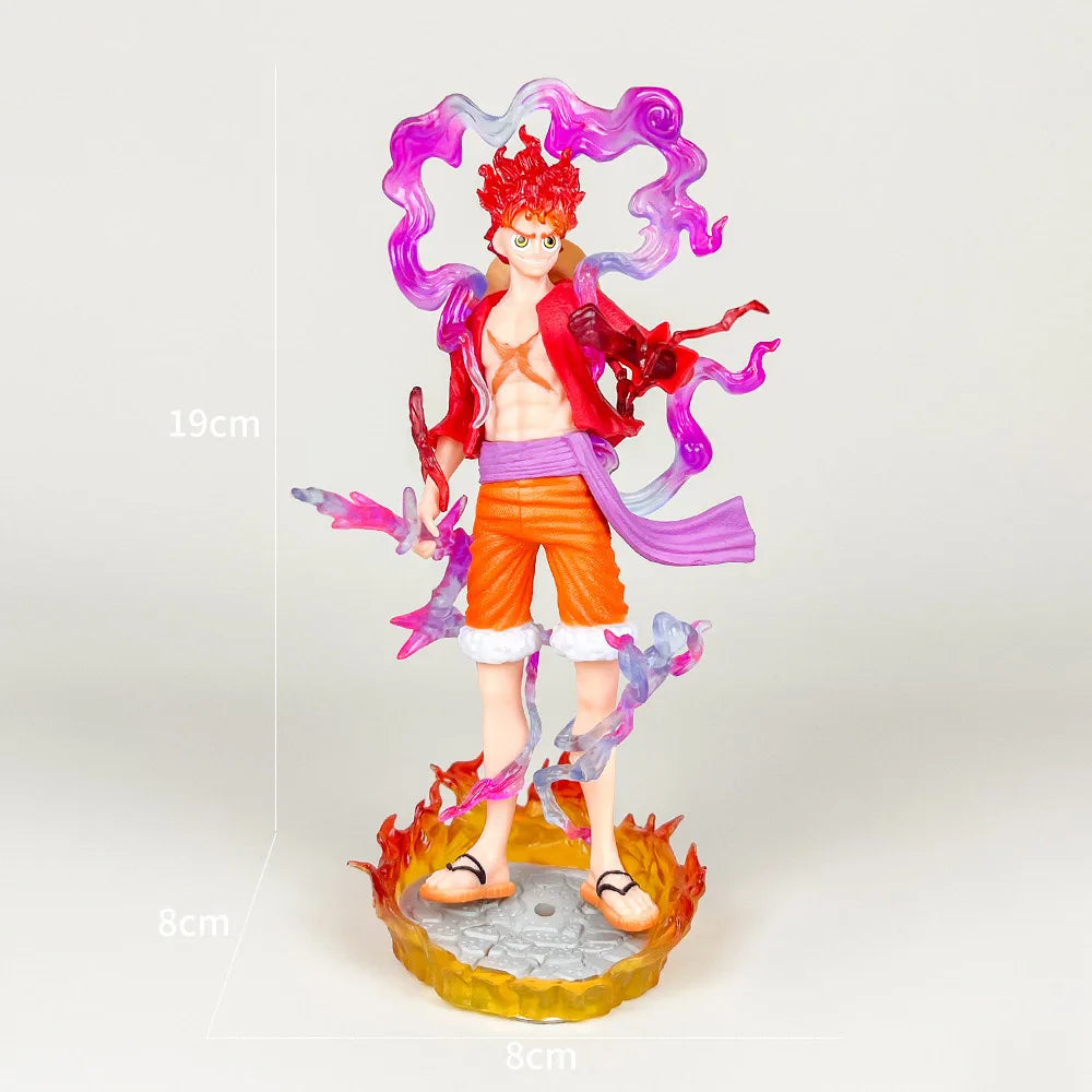 Anime Luffy One Piece Ornament Figurine birthday Cake Baking Decor Figure Statue Doll Ornament Collection PVC Model Toy Gift