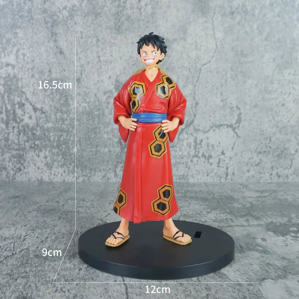 Anime Luffy One Piece Ornament Figurine birthday Cake Baking Decor Figure Statue Doll Ornament Collection PVC Model Toy Gift