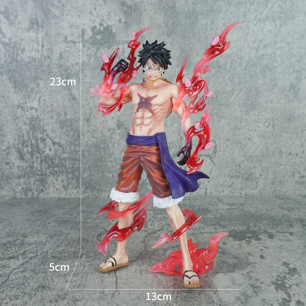 Anime Luffy One Piece Ornament Figurine birthday Cake Baking Decor Figure Statue Doll Ornament Collection PVC Model Toy Gift