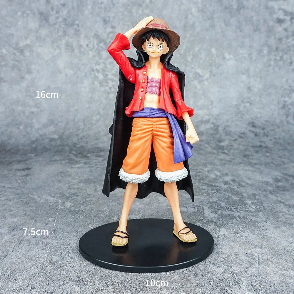 Anime Luffy One Piece Ornament Figurine birthday Cake Baking Decor Figure Statue Doll Ornament Collection PVC Model Toy Gift