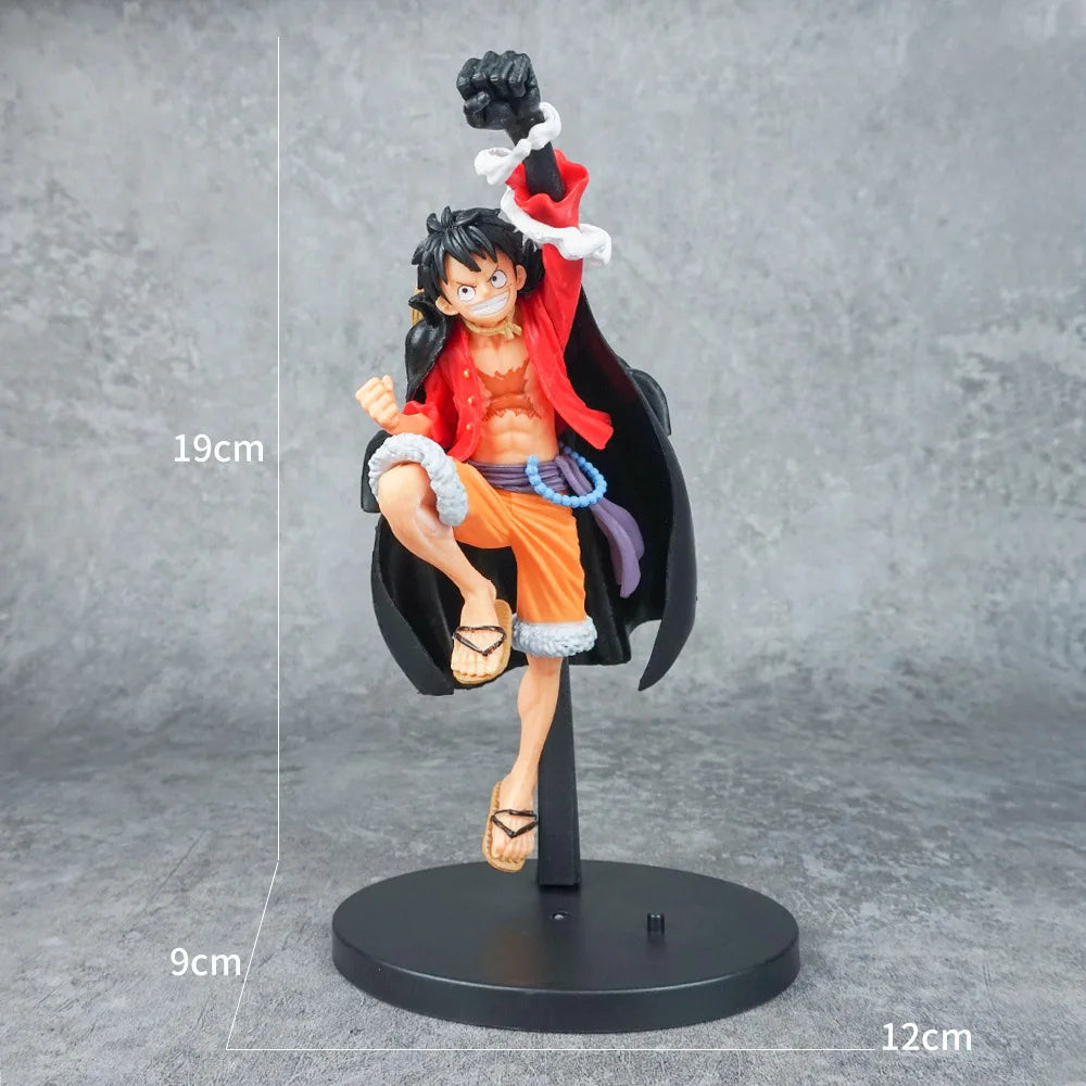 Anime Luffy One Piece Ornament Figurine birthday Cake Baking Decor Figure Statue Doll Ornament Collection PVC Model Toy Gift