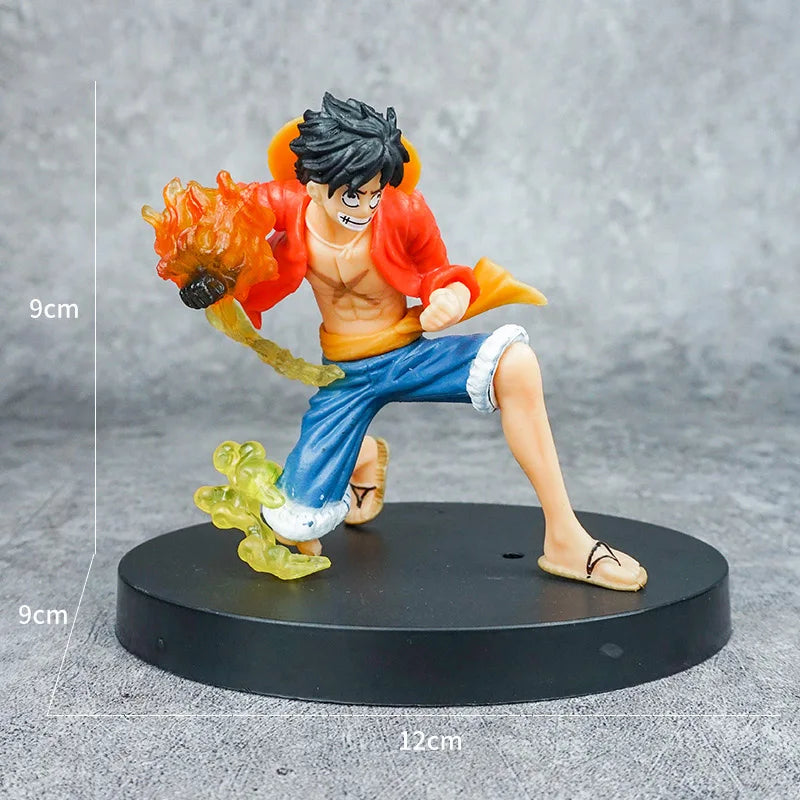 Anime Luffy One Piece Ornament Figurine birthday Cake Baking Decor Figure Statue Doll Ornament Collection PVC Model Toy Gift