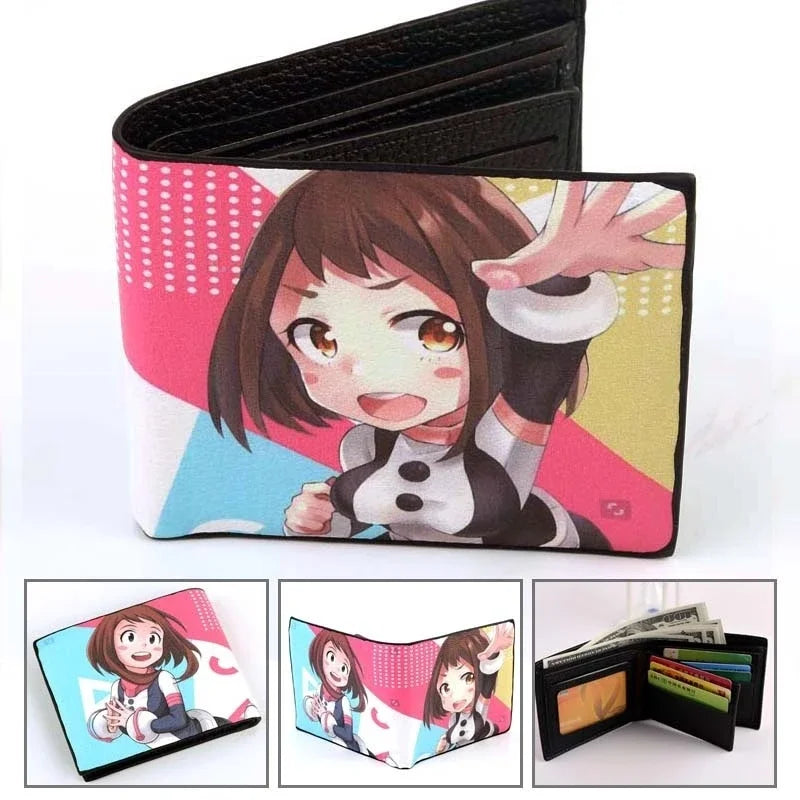 Anime My Hero Academia Todoroki Shoto Men's Wallets Midoriya Izuku Card Holders Purse