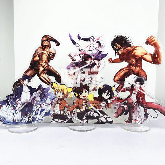 Anime Shingeki no Kyojin Attack On Titan Levi Ackerman Eren Jaeger   kyojin The Armored  Cosplay Standing Sign