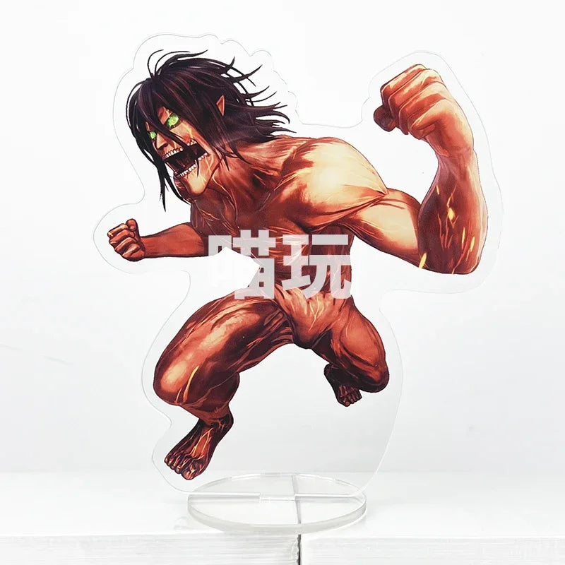 Anime Shingeki no Kyojin Attack On Titan Levi Ackerman Eren Jaeger   kyojin The Armored  Cosplay Standing Sign