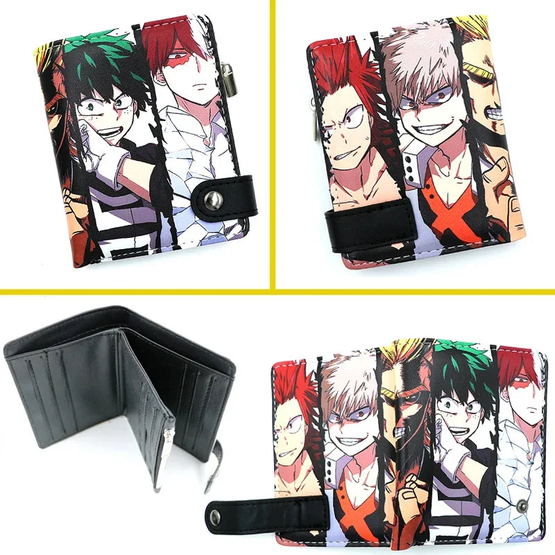 Anime Sword Art Online SAO Kirito Mens PU Short Wallet Asuna Card Holders with Coin Pocket