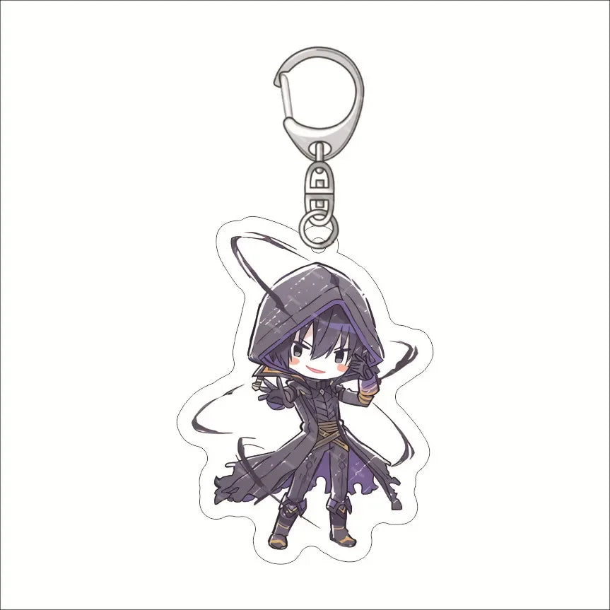 Anime The Eminence In Shadow Keychain Doll Claire Kageno Epsilon Acrylic Keyring Mobile Bag Pendant for Gift Fan Collection