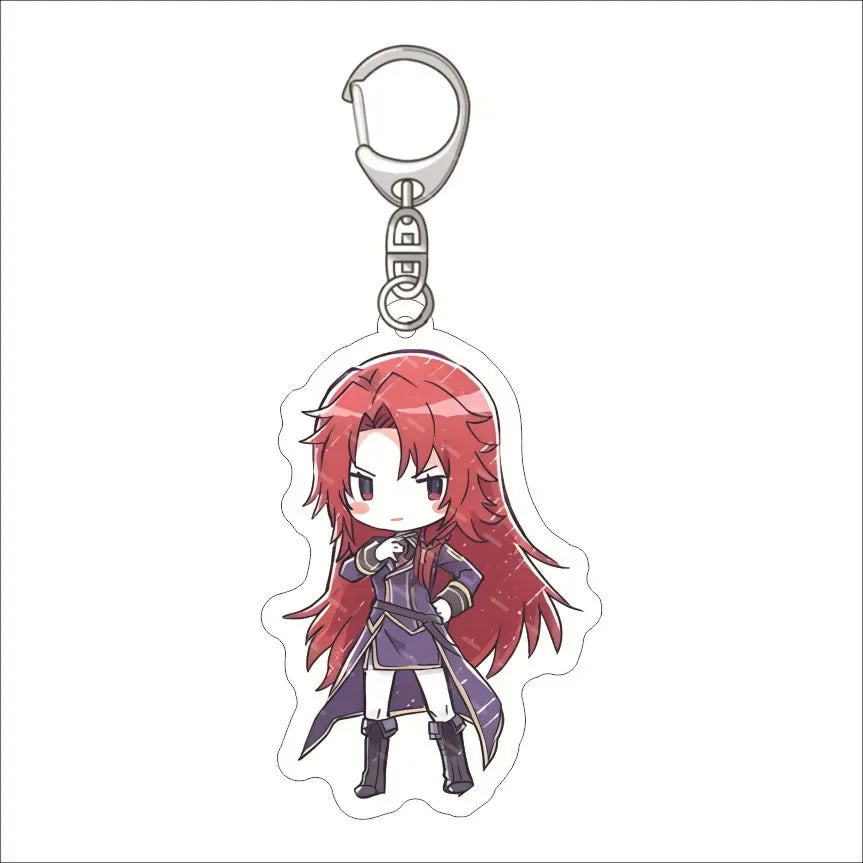 Anime The Eminence In Shadow Keychain Doll Claire Kageno Epsilon Acrylic Keyring Mobile Bag Pendant for Gift Fan Collection