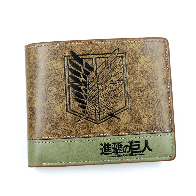 Anime Tokyo Ghoul Kaneki Ken Man Bifold Wallets Khaki Card Holders Coin Purse