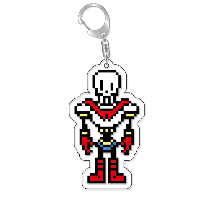 Anime Undertale Acrylic KeyChain Key Ring Men Women Car Cosplay Mobile Phone Bag Pendant Pendant Party Kids Gift Jewelry Toys